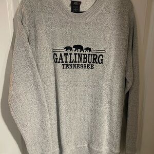 Gray Sweater with Gatlinburg Tennessee Design